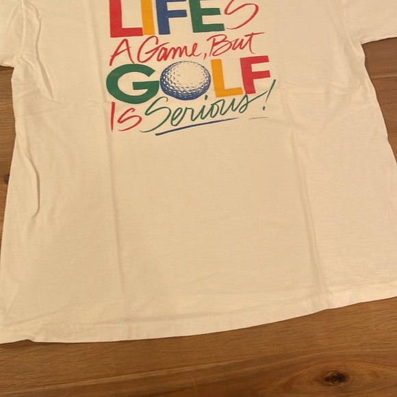Vintage "Life's a Game, But Golf is Serious!" T-Shirt - Picture 7 of 11